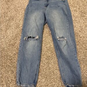 Wild Fable Blue Distressed Boyfriend Jeans